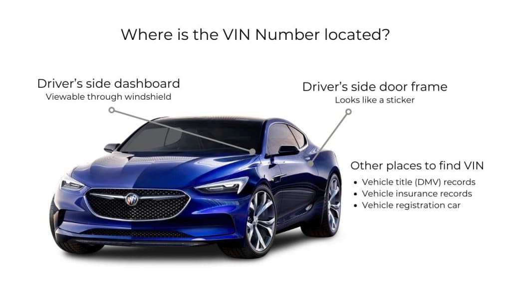 Toyota VIN location