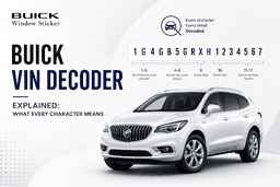 Buick VIN Decoder Explained: What Every Character Means