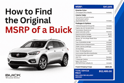 How to Find the Original MSRP of a Buick