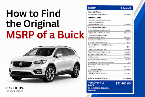 How to Find the Original MSRP of a Buick