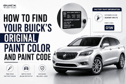 How to Find Your Buick’s Original Paint Color and Paint Code